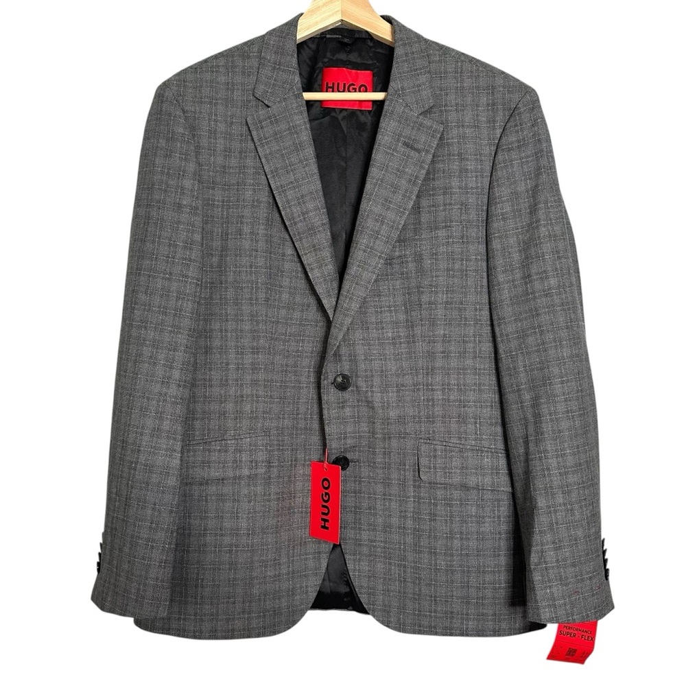 Hugo Boss Mens Modern Fit Performance Super Flex Suit Jacket Size 38S NEW